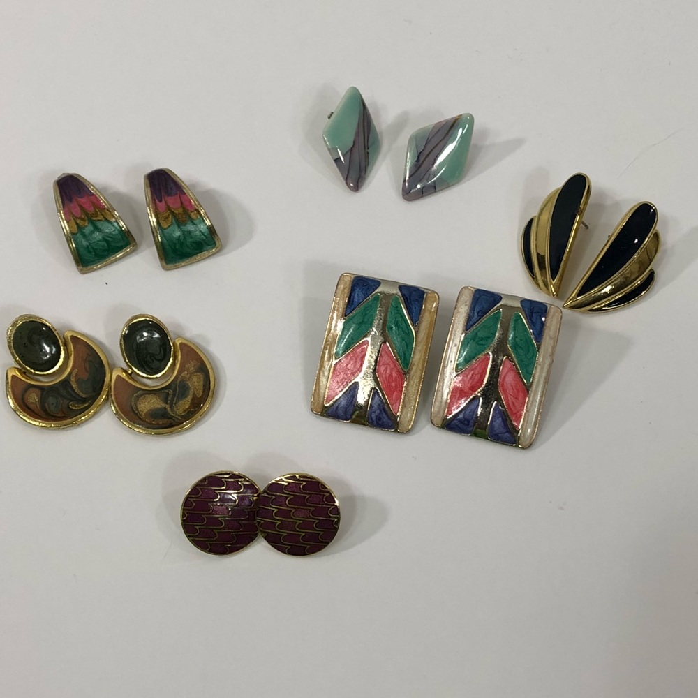 Flash Back to the 80s Earrings 6 Pair